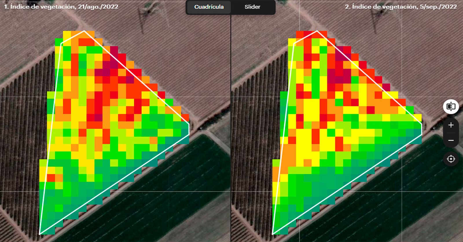 Lectura NDVI inicial