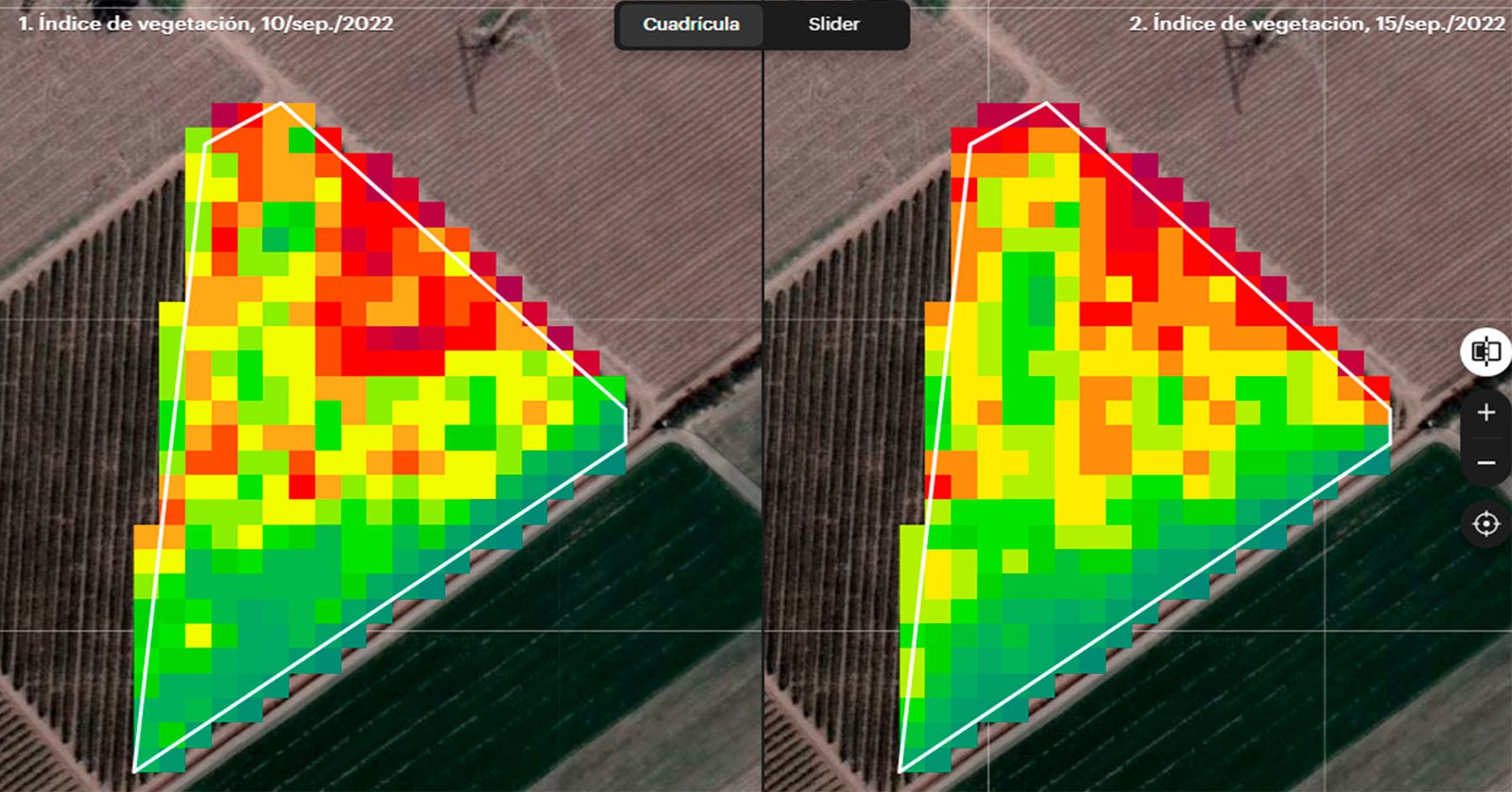 Lectura NDVI posterior